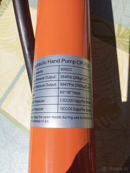 Ruční hydraulická pumpa CP-700, tlak 700 bar - 6