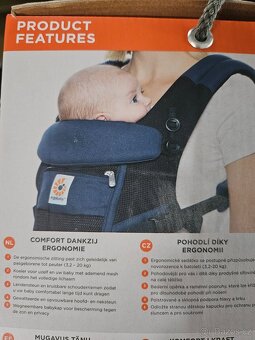 Nosítko ErgoBaby Adapt COOL AIR MESH - RAVEN - 6