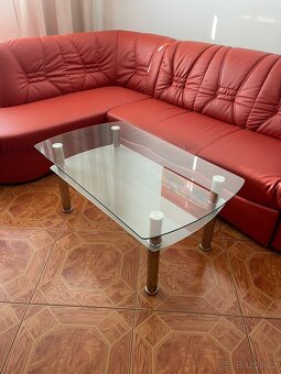 Rozkládací sedačka + taburet - 6