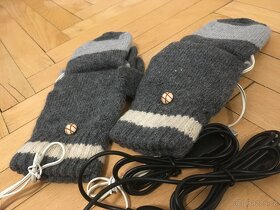 Čepice, šátky, rukavice s vyhříváním na USB - 6