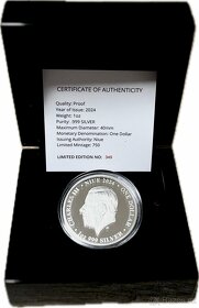 Stříbrná mince 1 oz Black Swan proof 2024 - 6