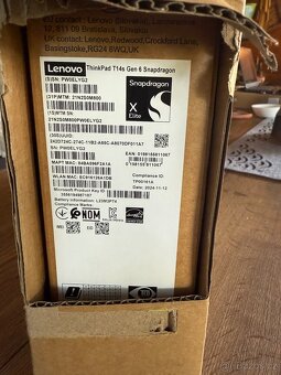 Nový notebook LENOVO T14s gen6, X1E,64GB,SSD 512GB - 6