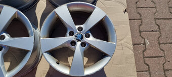 Alu kola originál Škoda Rapid 5x100 7x16 ET46 5JA 601 025 A - 6