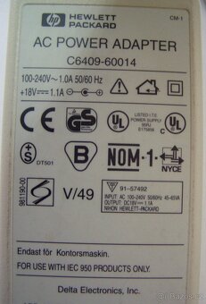NAPÁJECÍ ZDROJE - TRAFA K TISKÁRNÁM HP A NB HP a DELL - 6