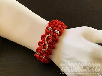 PARACORD náramek (17 cm) red - 6