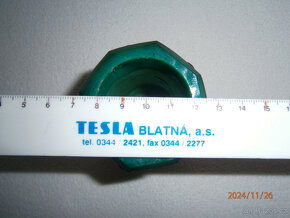 vázička - malachitové sklo - 6