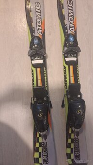 Dětské lyže Atomic + lyžáky Nordica + hůlky - 6