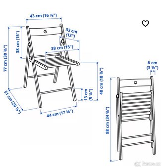 Skládací židle FRÖSVI IKEA - 6