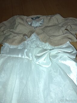 Šaty bílé pro družicku / na svatbu vel. 4-5 let - 6