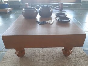 stará japonská dřevěná Go-Board - 6