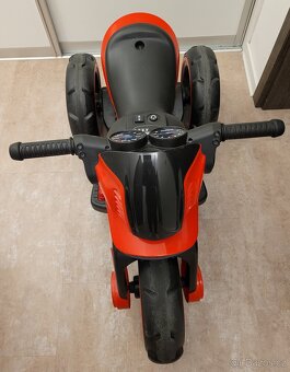 BABY MIX dětská elektrická motorka Police červená - 6