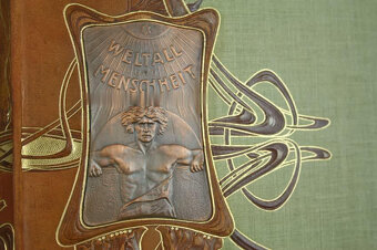 Weltall und Menschheit, komplet 5 dílů v kůži z r. 1900 - 6