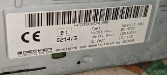 Autorádio Becker Traffic Pro + CD měnič Becker 6xCD - 6