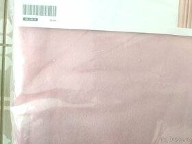 NOVÉ sametové balvněné závěsy Ikea Sanela růžové 140 x 300cm - 6