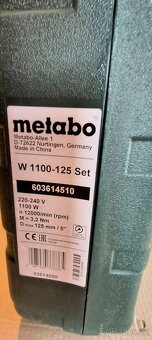 Metabo úhlová bruska 125mm/1100wv kufr + DIAMANTOVÝ kotouč - 6
