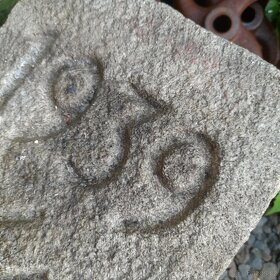 Žulový hraniční kámen, svastika,1939 Rarita - 6