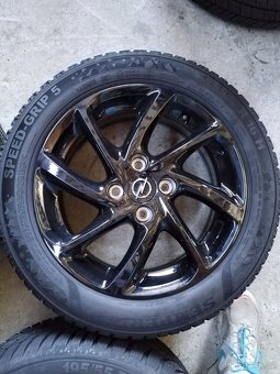 opel corsa cerne disky 4x108 R16 + 195/55/16 zima - 6