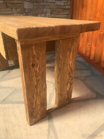 Ručně vyráběný smrkový konferenční stolek - 6