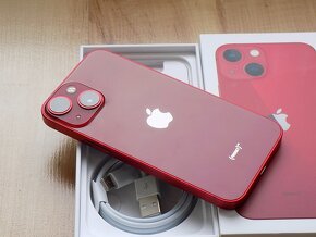 APPLE iPhone 13 mini 256GB Red - ZÁRUKA - TOP STAV-95%bat. - 6