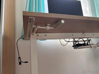 Polohovací stůl Trotten béžová + Židle na kolečkách - 6