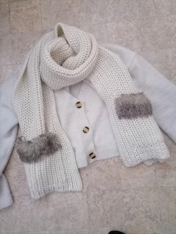 Set obří šála a čepice - 6