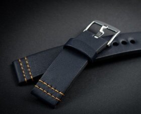 Kožený řemínek č.74 k hodinkám - 6