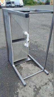 Nerezový stůl s 2x dřezem 120x60x90 cm ( dvojdřez ) - 6