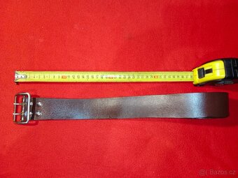 Kožená taška, opasky 2 ks a pouzdro na zbraň zn. LOBO - 6