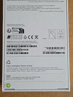 iPhone 17 Pro 512GB Silver NOVÝ NEROZBALENÝ - 6