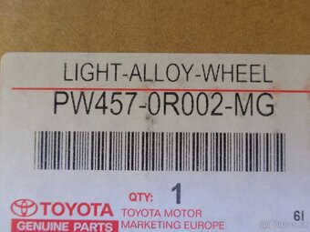5x114,3 17" original Toyota alu kola - 6