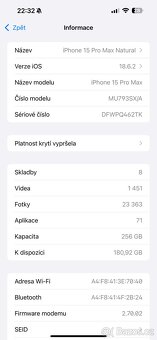 Apple iPhone 16 Pro Max 256GB, krabice, telefon, TOP STAV - 6