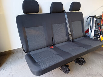 Prodám zadní troj sedačku VW T6, T6.1, třetí řada - 6