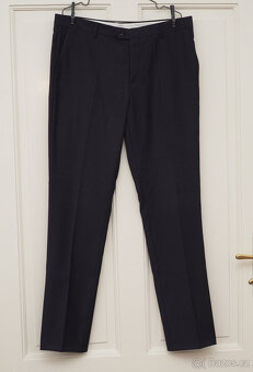 Tmavě modrý pánský oblek vel. L - 6