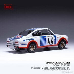 Modely Škoda R5 a 130 RS 1:24 IXO - 6