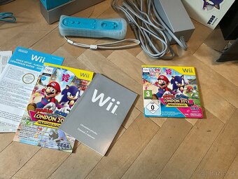 Nintendo Wii Modrá limitka Mario Sonic London Olympic 2012 - 6