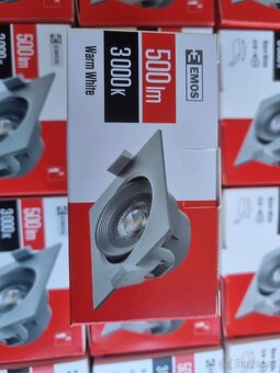 80x bodové světlo 6.5W 3000k 500lm - hranaté - 6