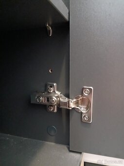 skříňka pod umyvadlo, koupelnová, černá - 6