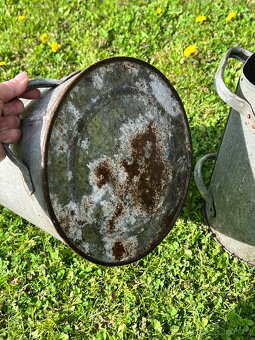 Retro vintage uhlák patina dekorace váza - 6