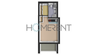 Pronájem bytu 1+kk, 29m² + 6m² balkon s garážovým parkovacím - 6