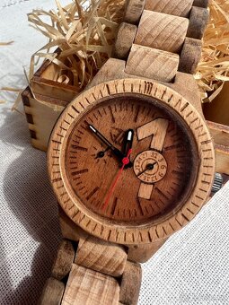 Dřevěné hodinky typ ONE - nové - 6