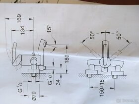 Grohe -Tenso - páková vanová baterie - 6
