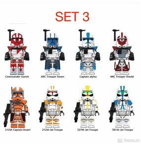 Rôzne figúrky Star Wars 2 (8ks) typ lego - nové - 6