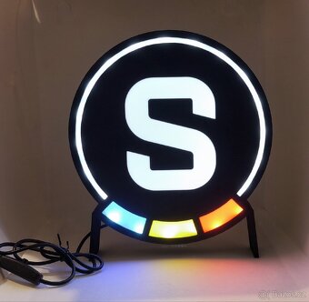 Prodám nové logo SPARTA s podsvětlením (led pásek). - 6