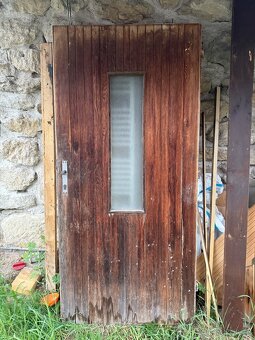 Prodám dřevěné dveře včetně kování, klik.. viz foto - 6