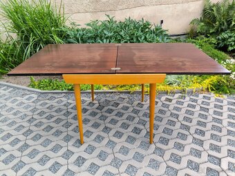 Retro jídelní rozkládací stůl - Brusel 60. léta - 6