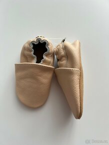 Nové šedé kožené capáčky / boty pro miminko nazouvací - 6