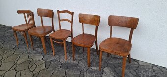 Celodřevěné jídelní židle THONET po renovaci - 6