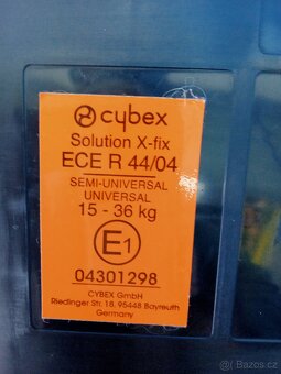 Dětská autosedačka Cybex solution x-fix, 15 - 36 kg - 6