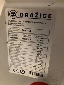 Plynový kotel Baxi, kombinovaný bojler dražice - 6