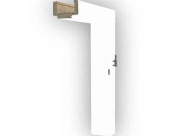 Interiérové dveře Solodoor Snow 4 plné 70P bílá + zárubeň - 6
